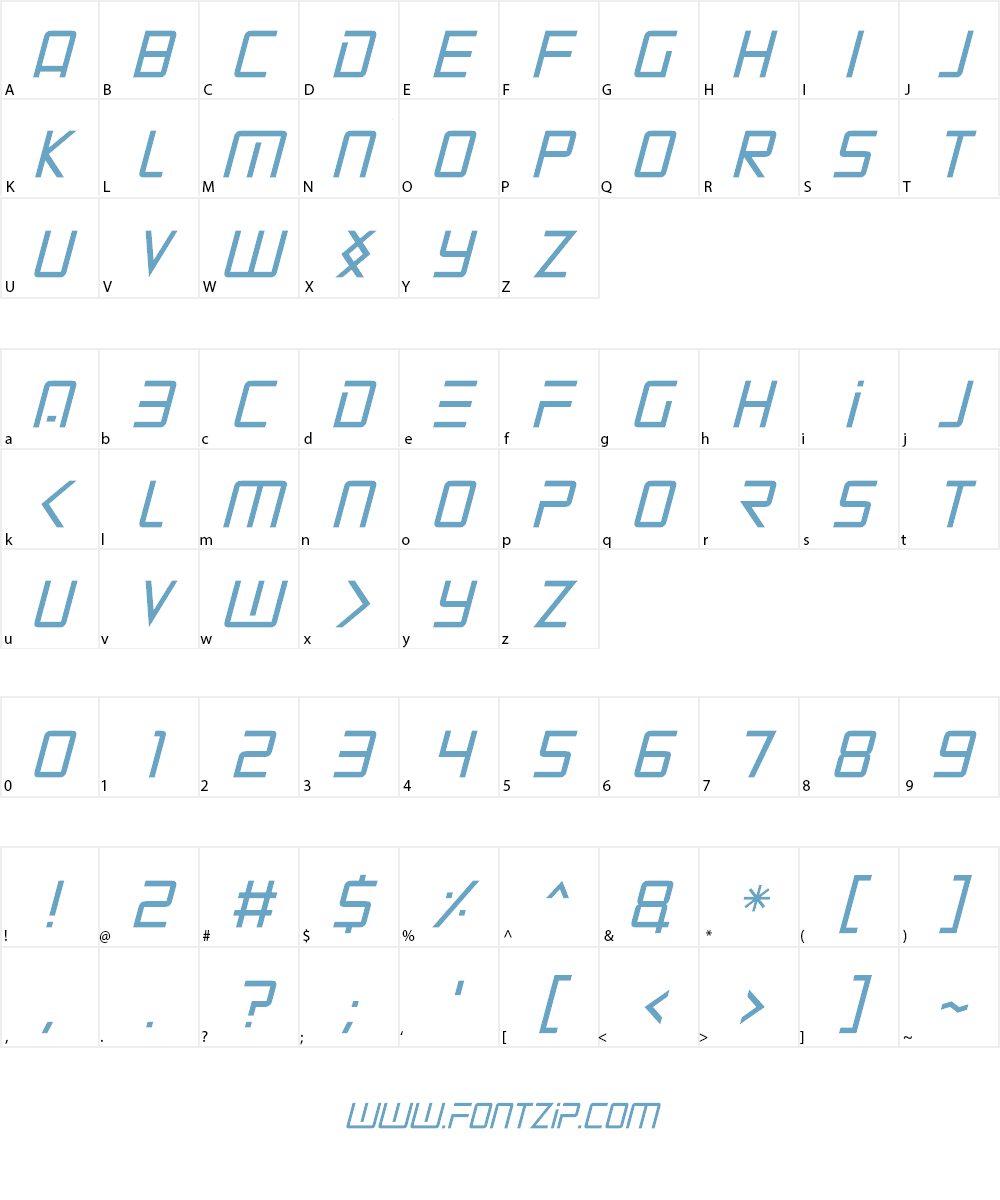 Mars Mission Font Character